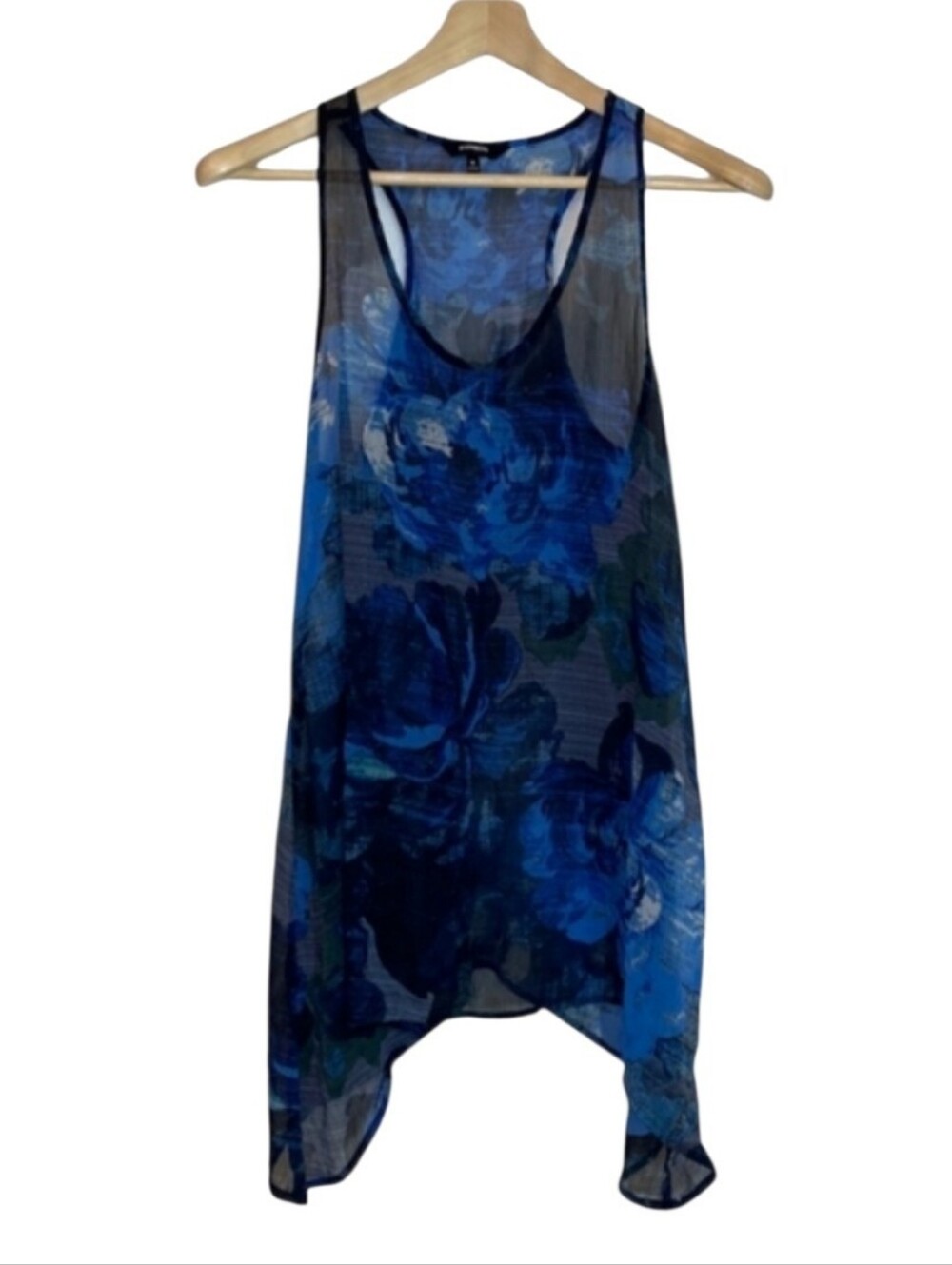 Express | Floral Flowy Razorback Tank